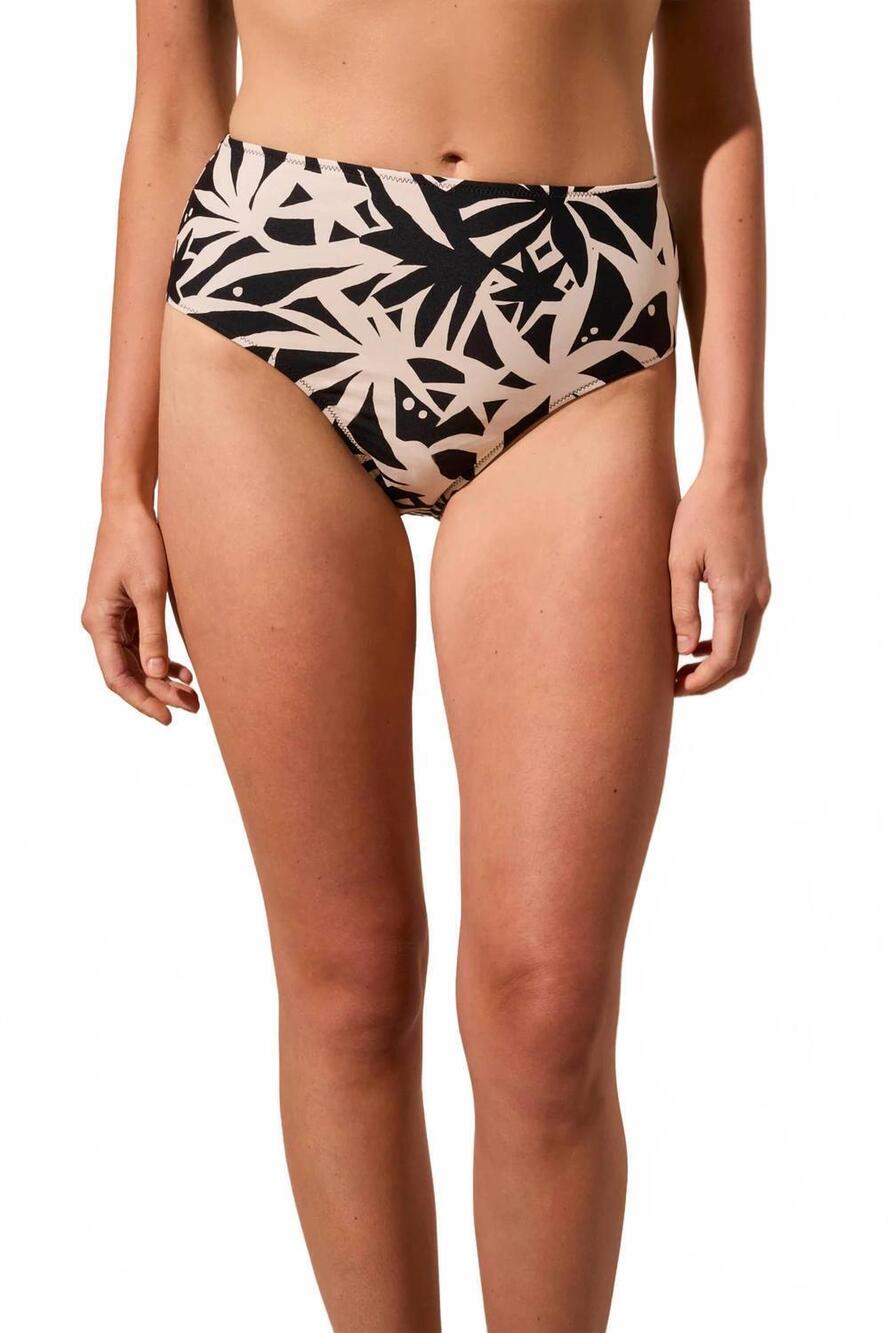 NEW TRIBAL women's reversible high waist bikini bottoms in seashell